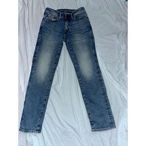 American Eagle‎ 26x28 AirFlex+ Slim Straight Denim Jeans Blue Wash Comfort